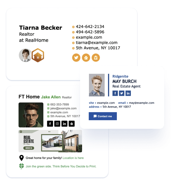 Create stunning and good-looking email signatures for realtors effortlessly