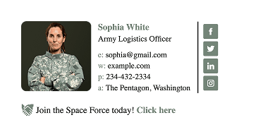 Signature example