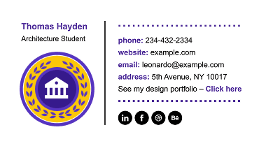 Signature example