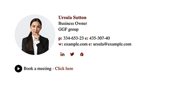 Signature example