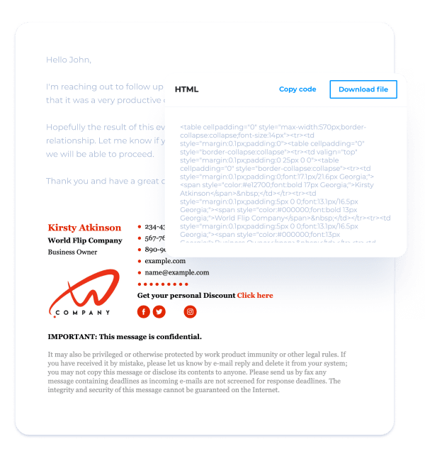 What is a Professional Gmail Signature Template?