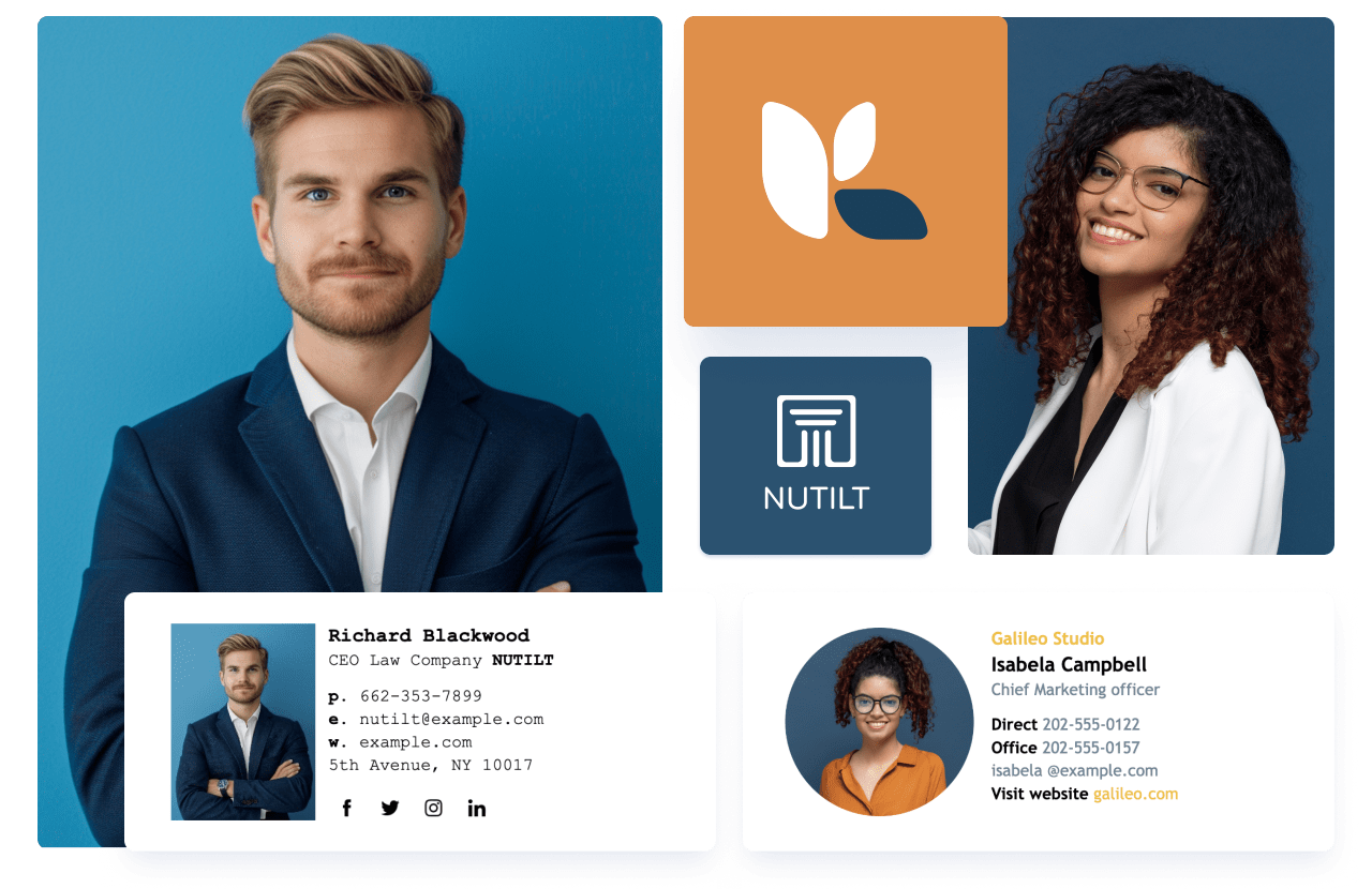 Free Email Signature Generator left section image