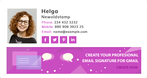 Email Signature for Outlook by Signature Generator - NEWOLDSTAMP