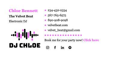 Signature example