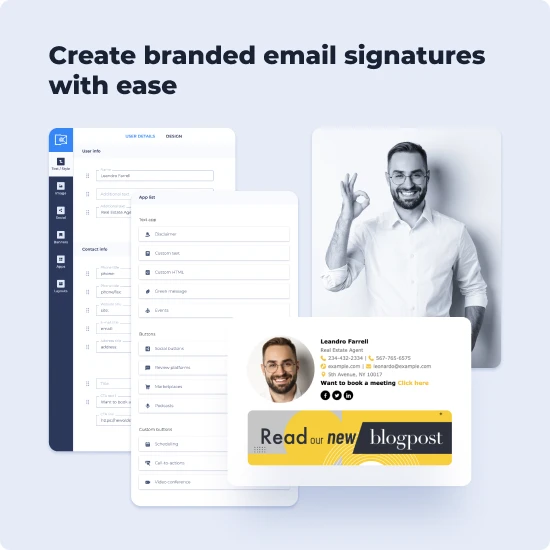 Create branded email signatures with ease