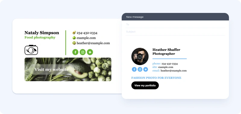 Email Signatures for Designers, Bloggers, and Photographers