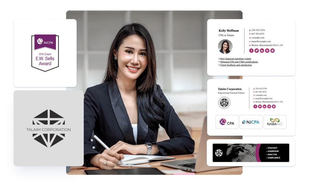 Professional email signatures for accountants