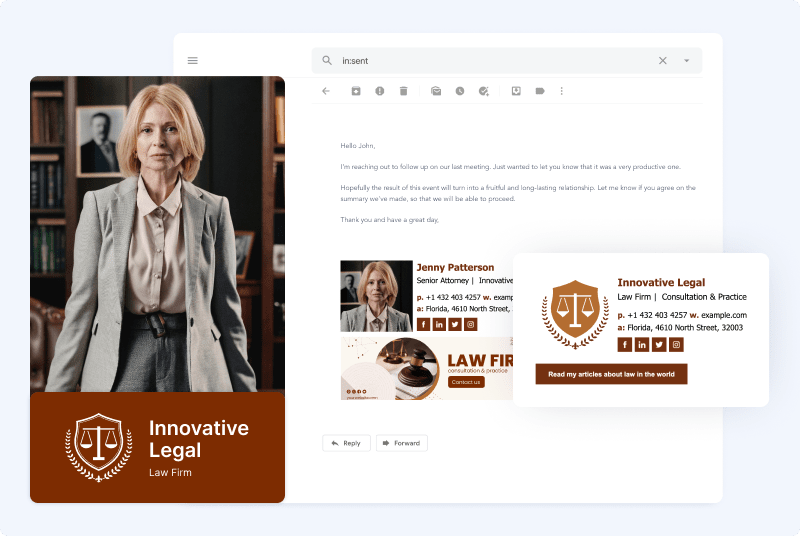 Attorney & Lawyer Email Signature