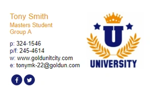 Email signature for students