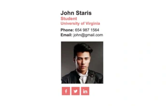 Email signature for students