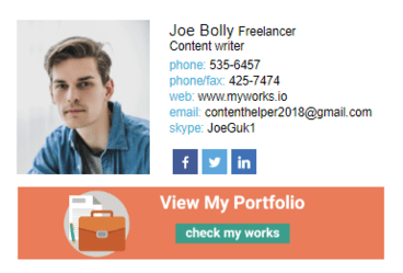 Free Email Signature Examples and Templates - NEWOLDSTAMP
