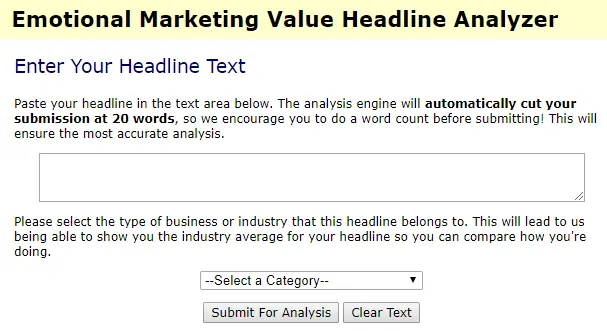 Headline Analyzer