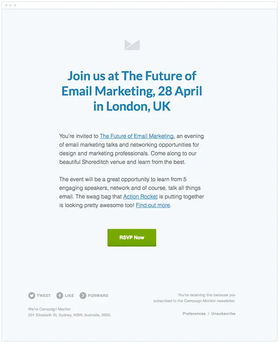 7 Real Examples of Event Invitation Emails - NEWOLDSTAMP