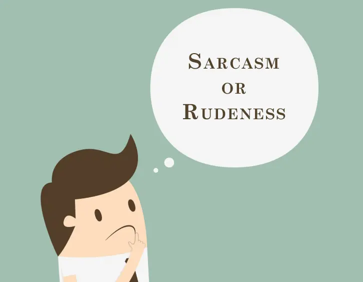 sarcasm or rudeness