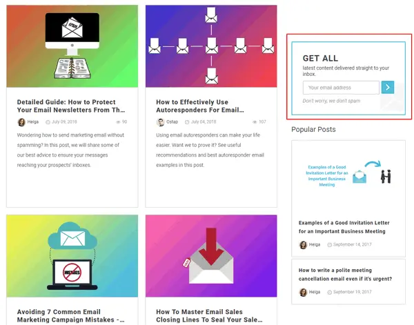 blog forms