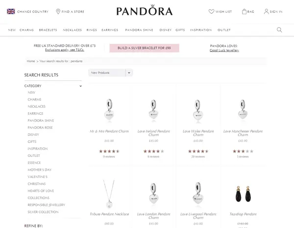 pandora search bar