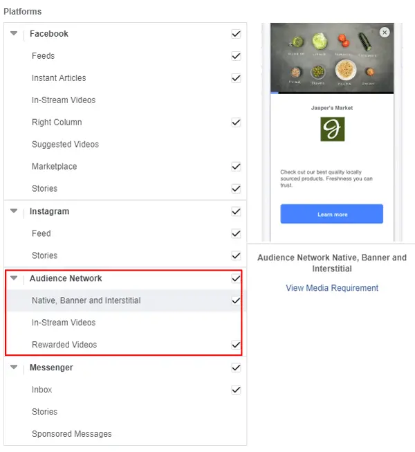 Fb audience network