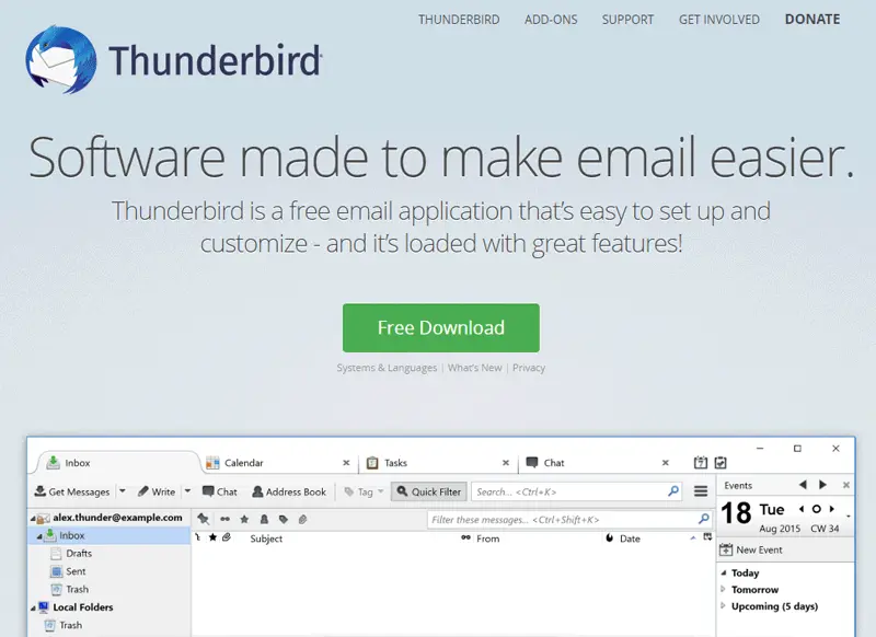 thunderbird client