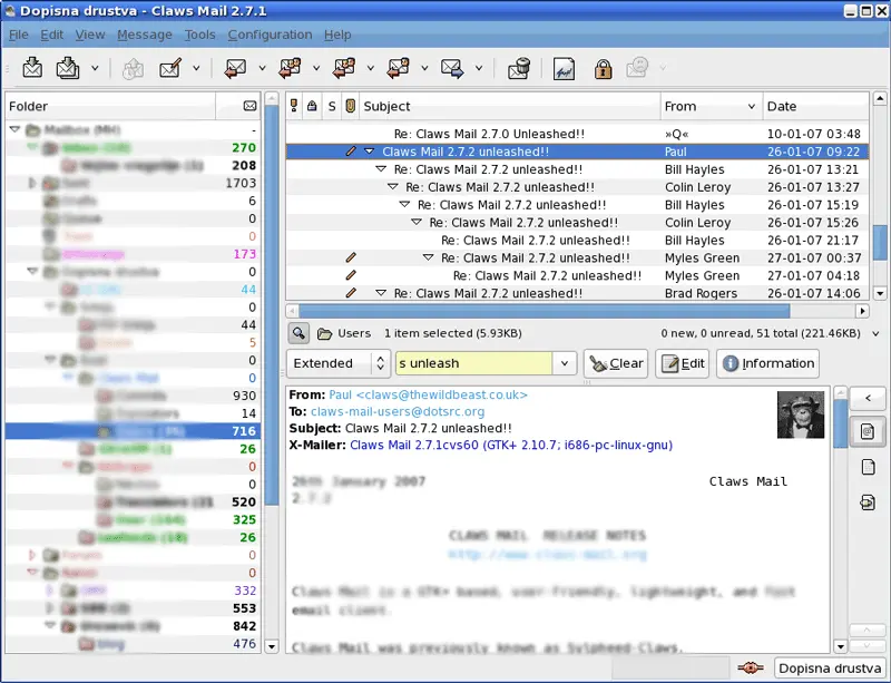 claws mail client