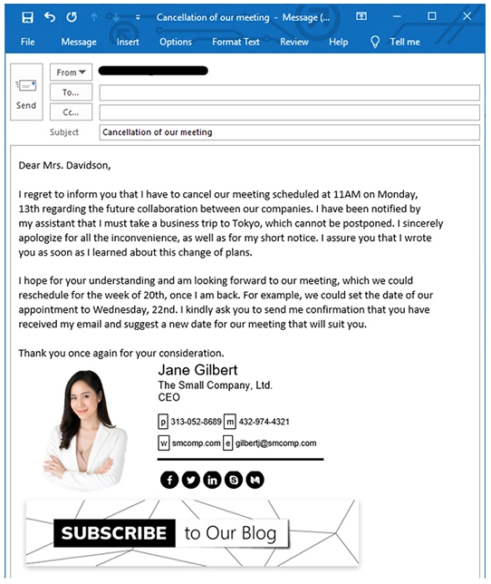 How To Write A Polite Meeting Cancellation Email Even If It S