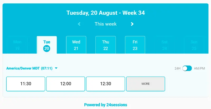 24sessions calendar tool