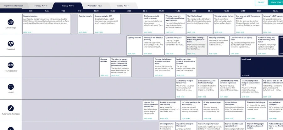 websummit schedule 2