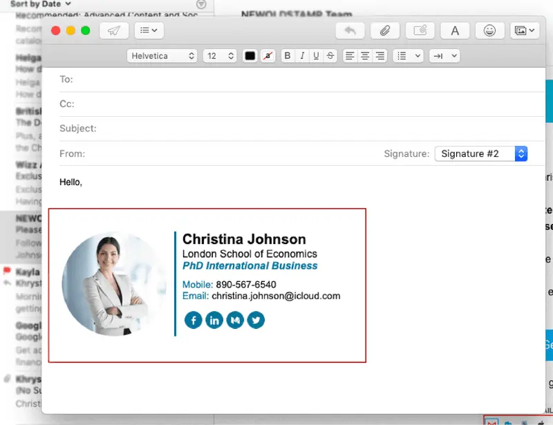 Add logo to your Apple Mail email signature