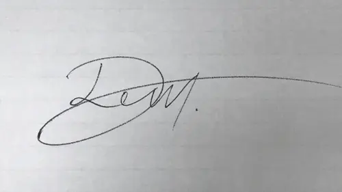 handwritten signature example