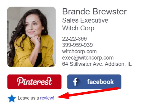 Add review CTA to your email signature