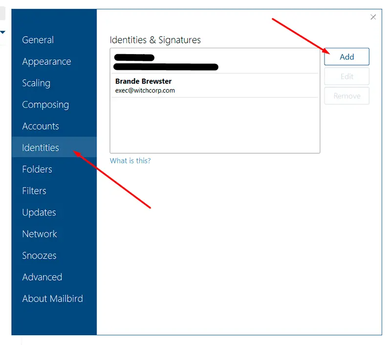 mailbird image in signature