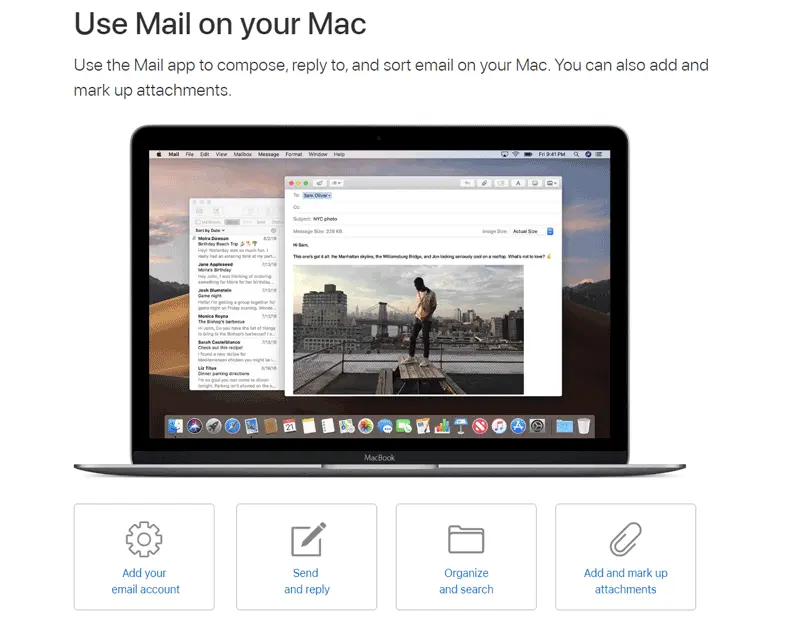 built in mac email clients