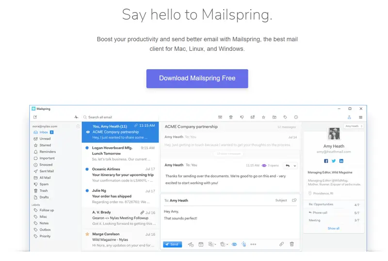 email client for mac and pc