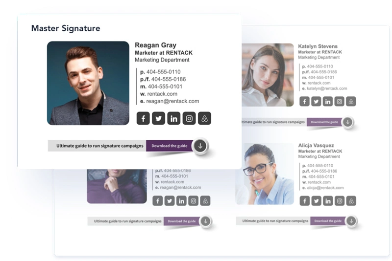 email signature examples for brand consistency