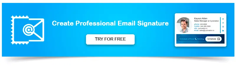 Create professional email signature with Newoldstamp