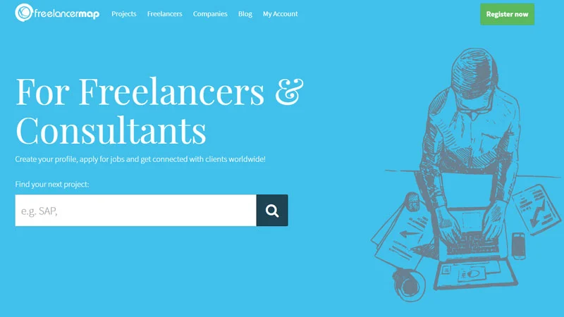 Freelancermap home page