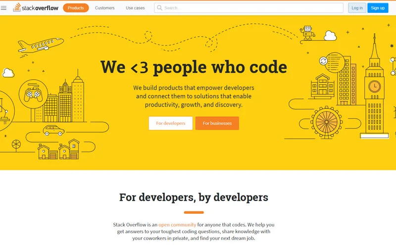 Stack Overflow home page