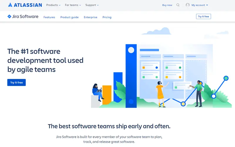 Jira home page