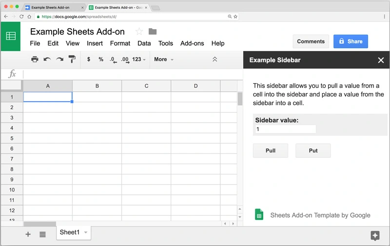 google sheets