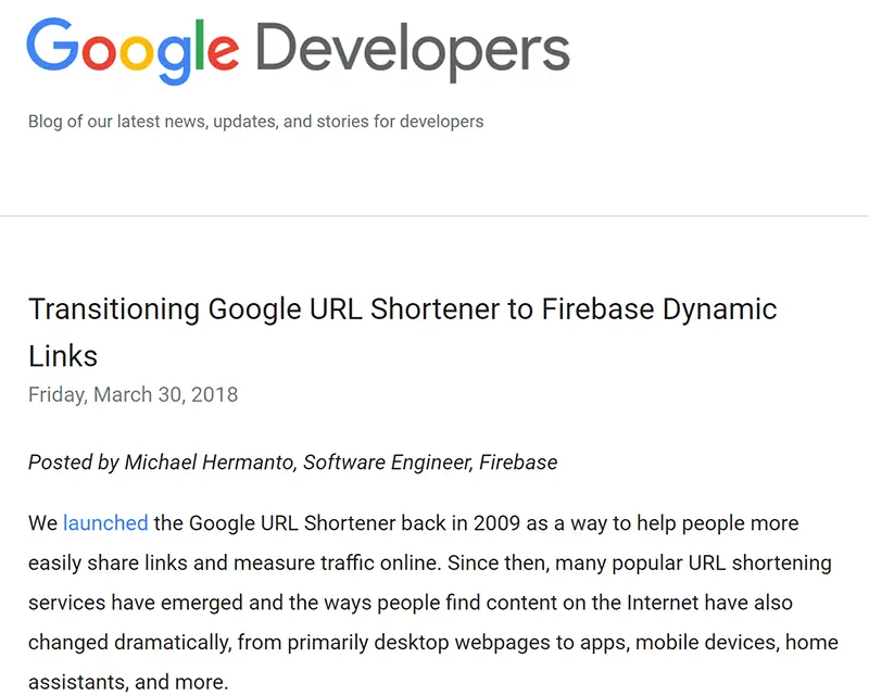 The Rise and Fall of the Google Link Shortener (goo.gl)