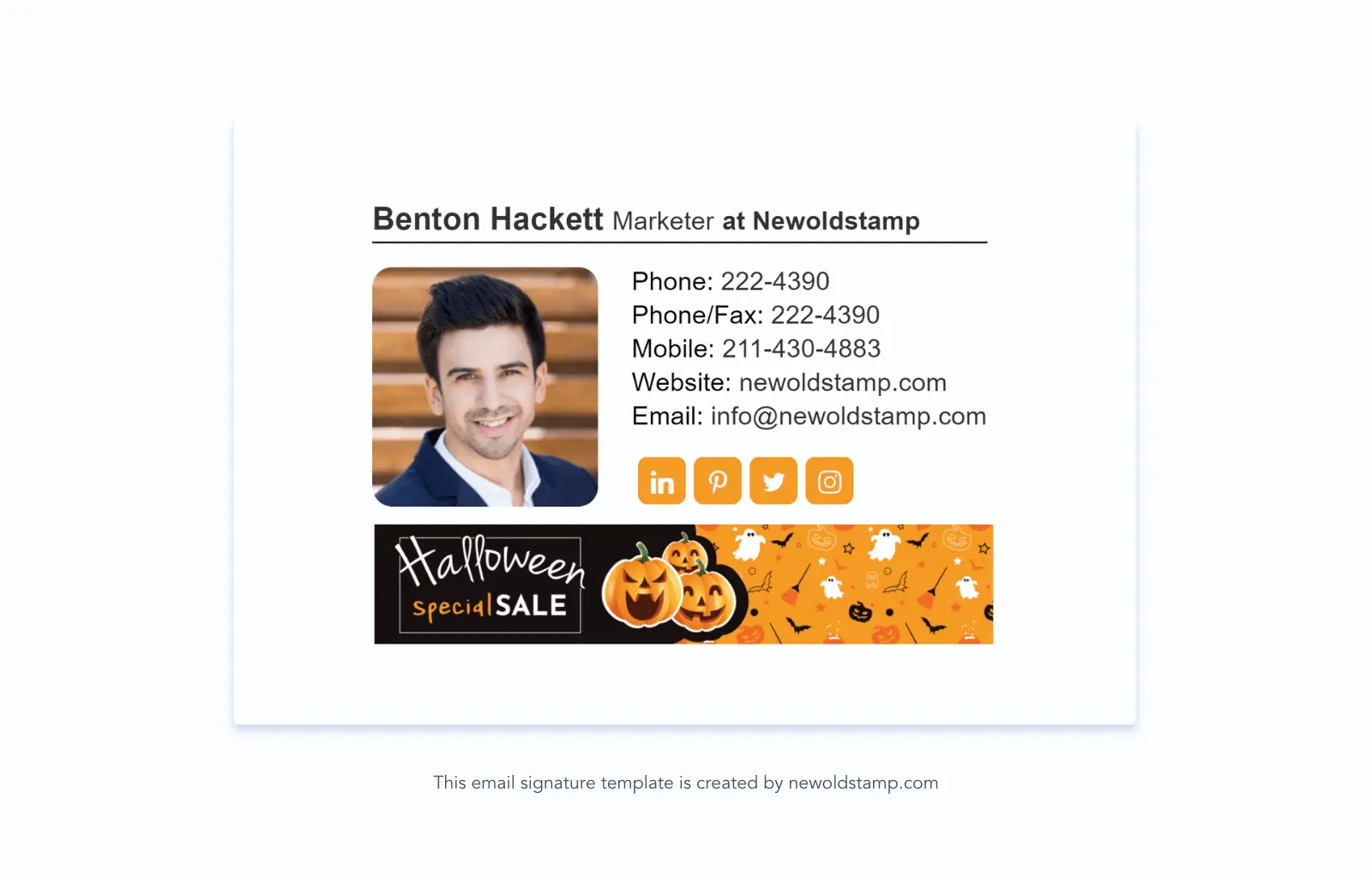 Holiday email signature example