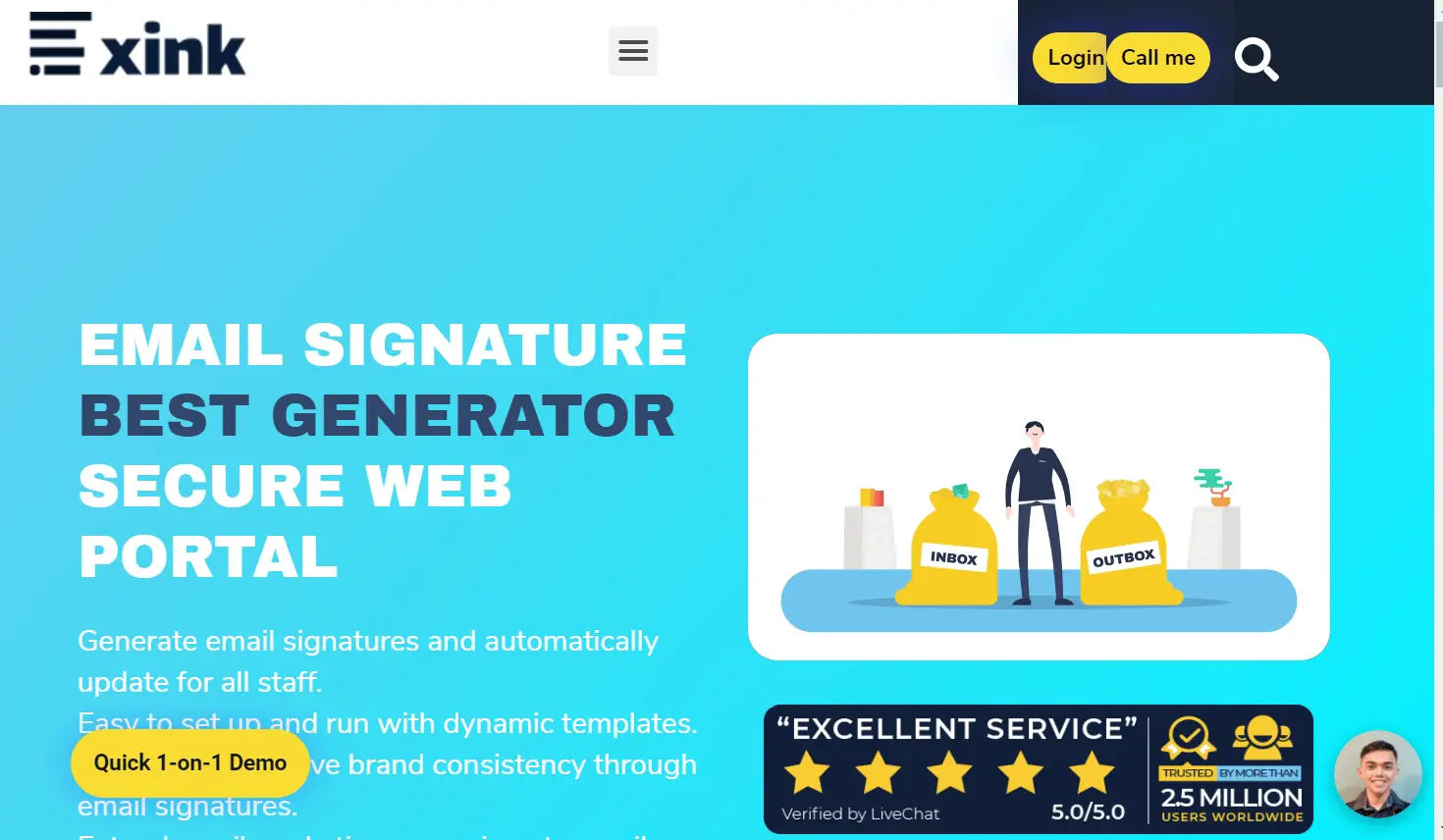 Xink email signature generator