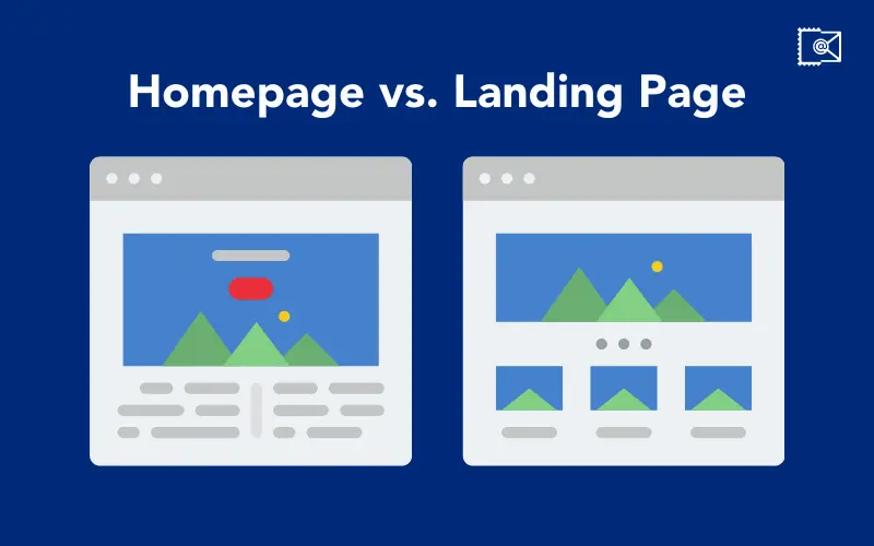 Homepage vs Landing page