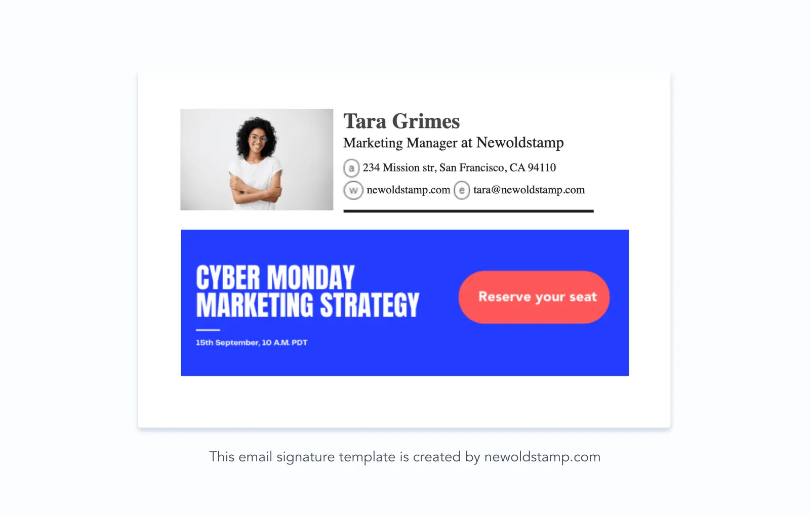 email signature marketing - event promotions