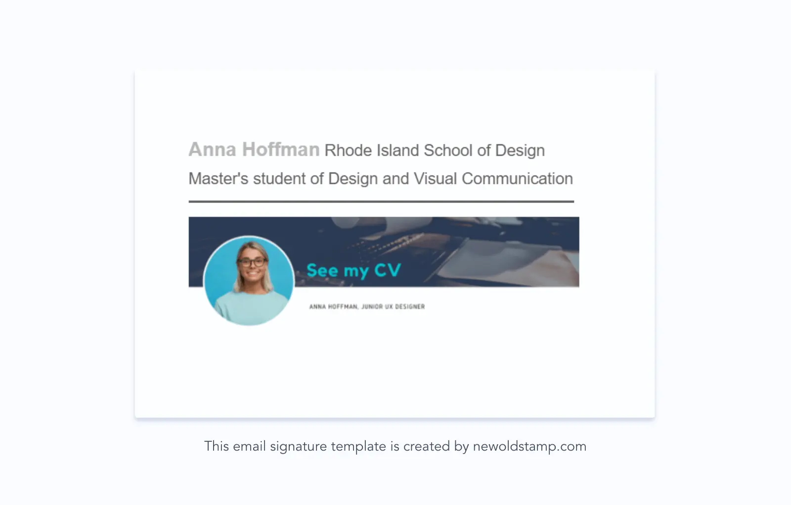 email signature examples students