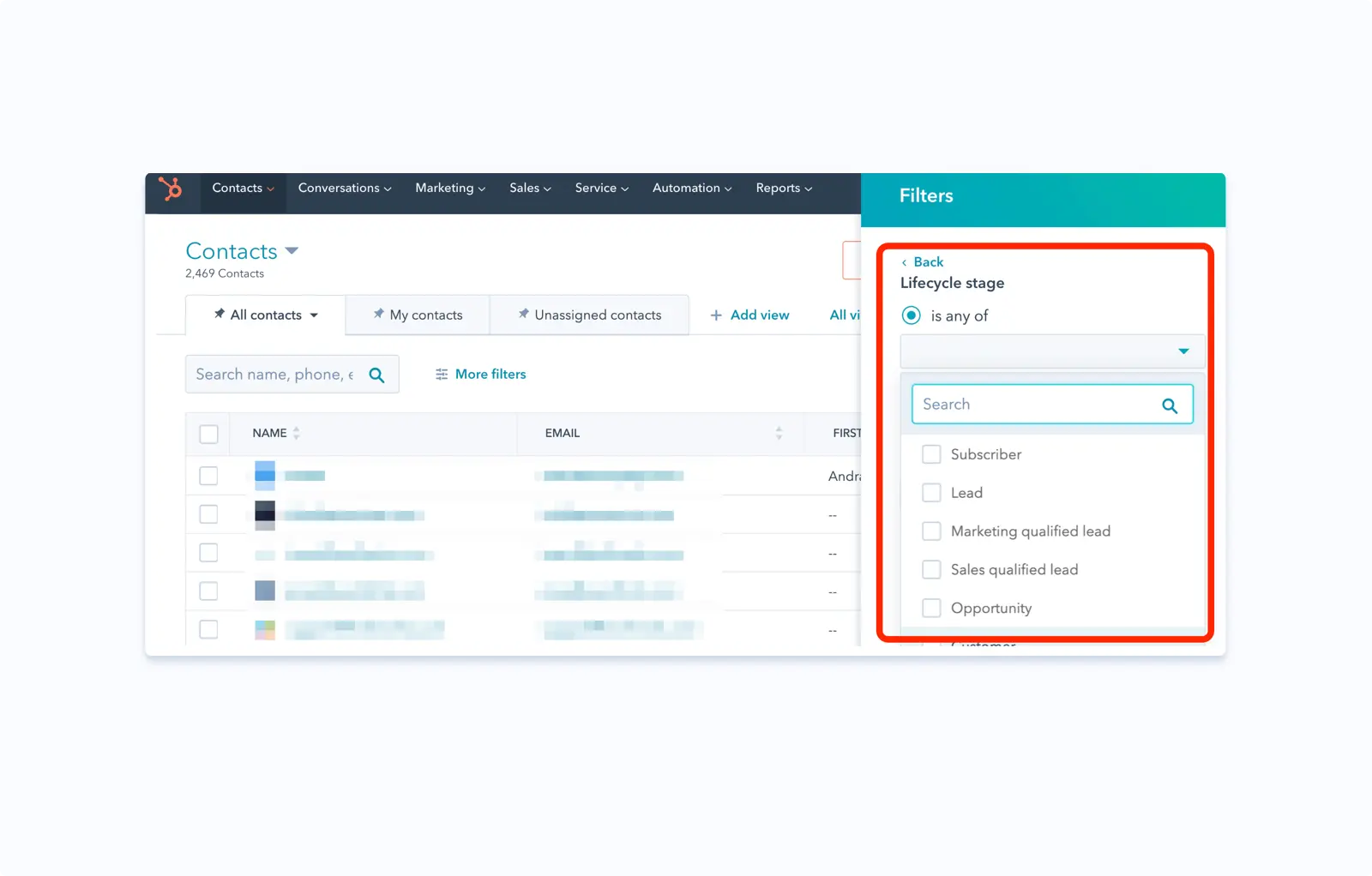 Segmentation in HubSpot CRM