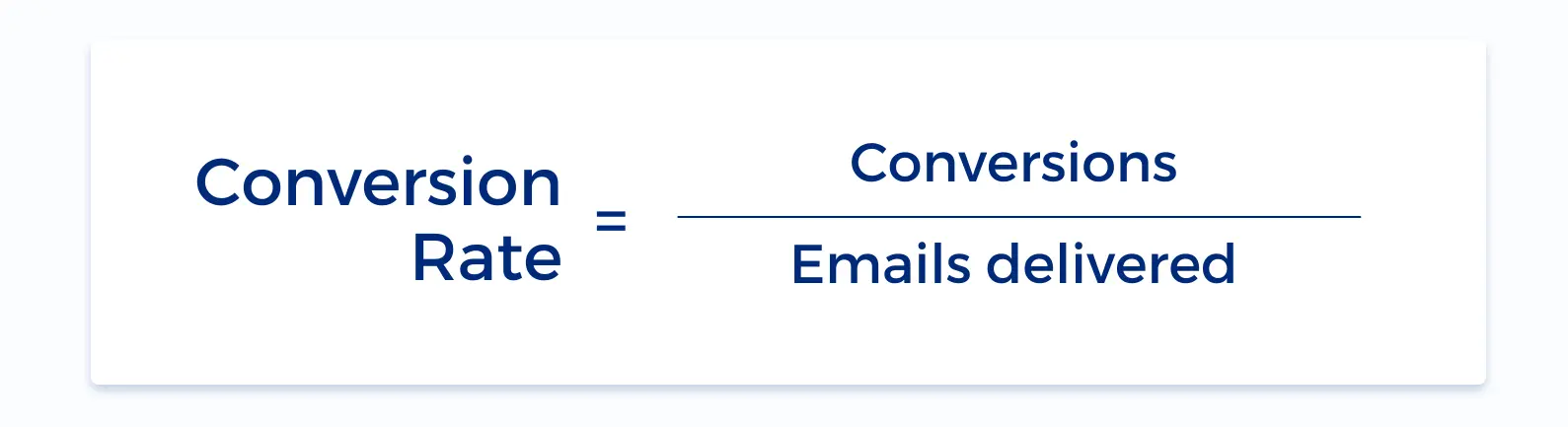 Conversion rate formula