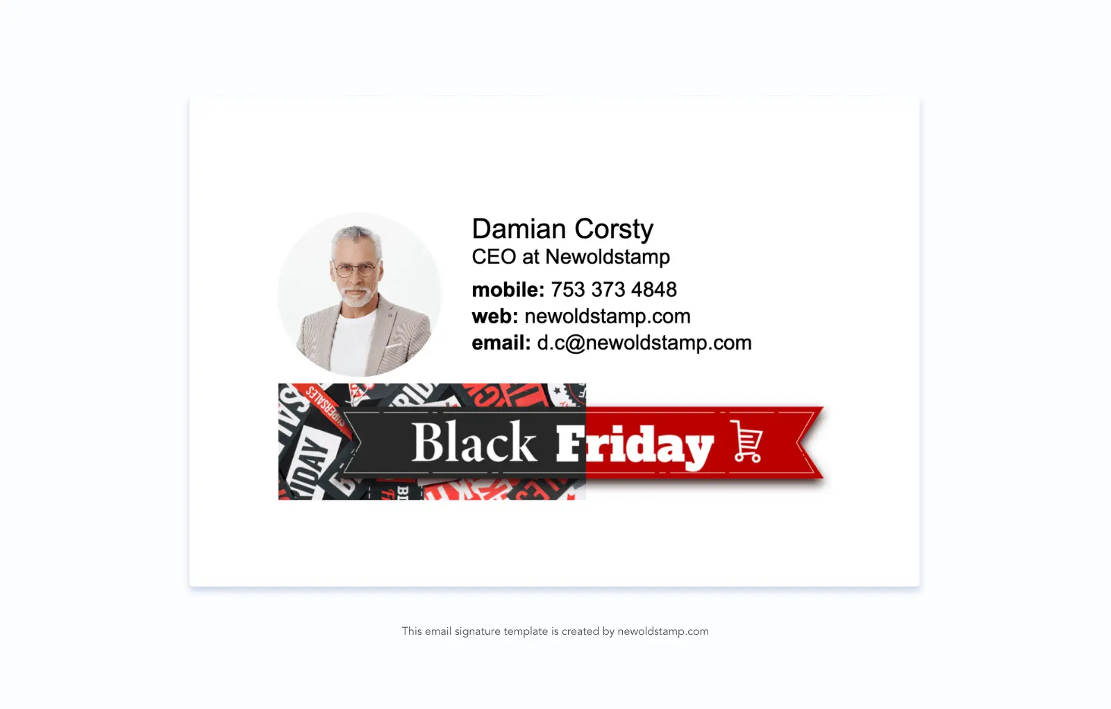 Black Friday and Cyber Monday email signatures