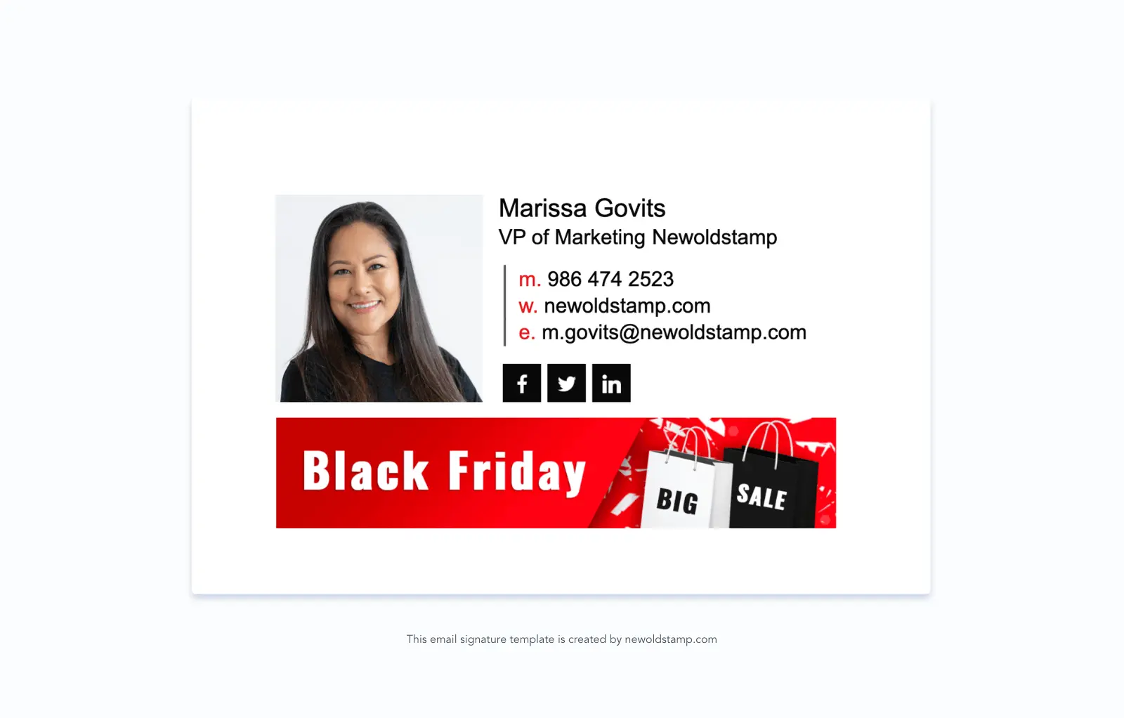 Black Friday and Cyber Monday email signatures