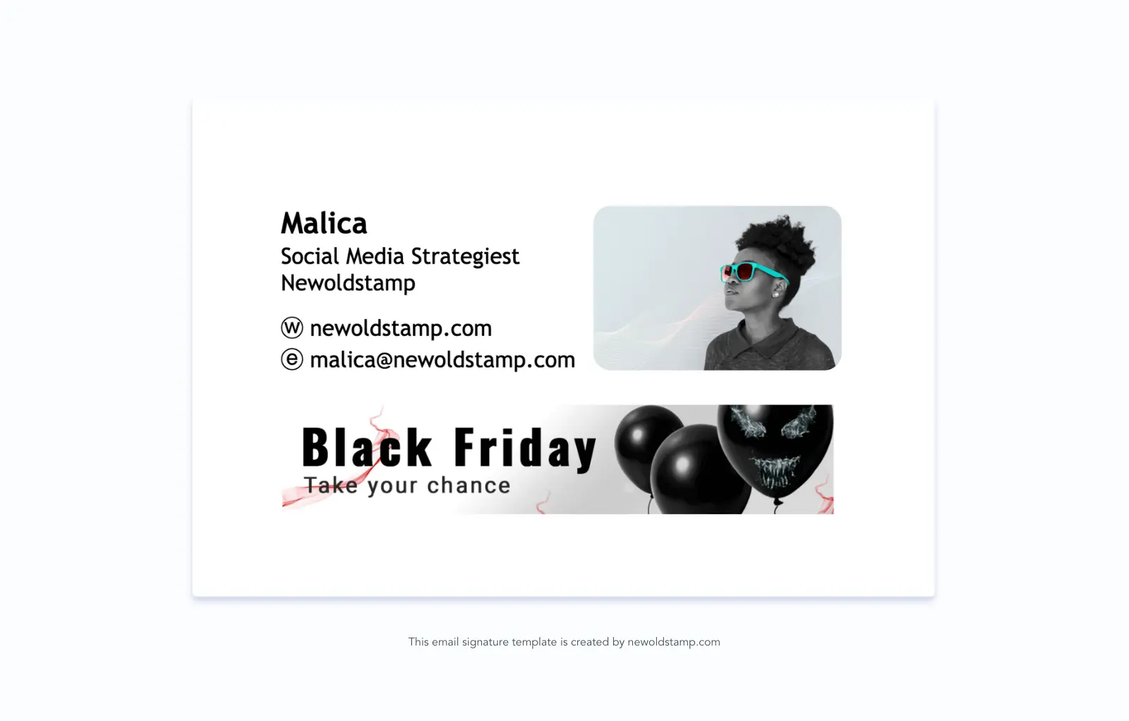 Black Friday and Cyber Monday email signatures