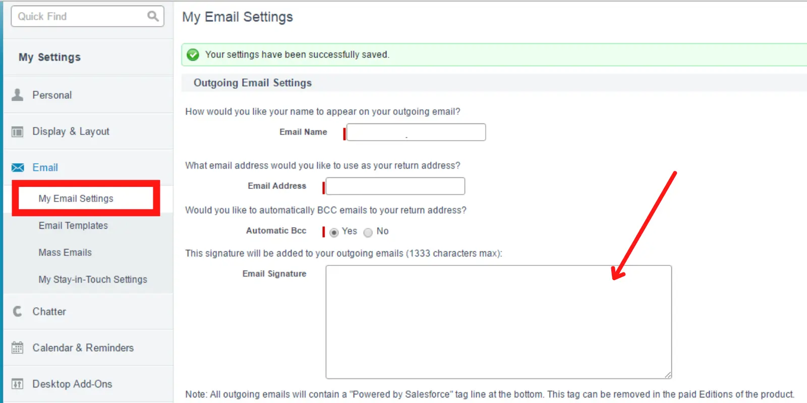 email signature salesforce